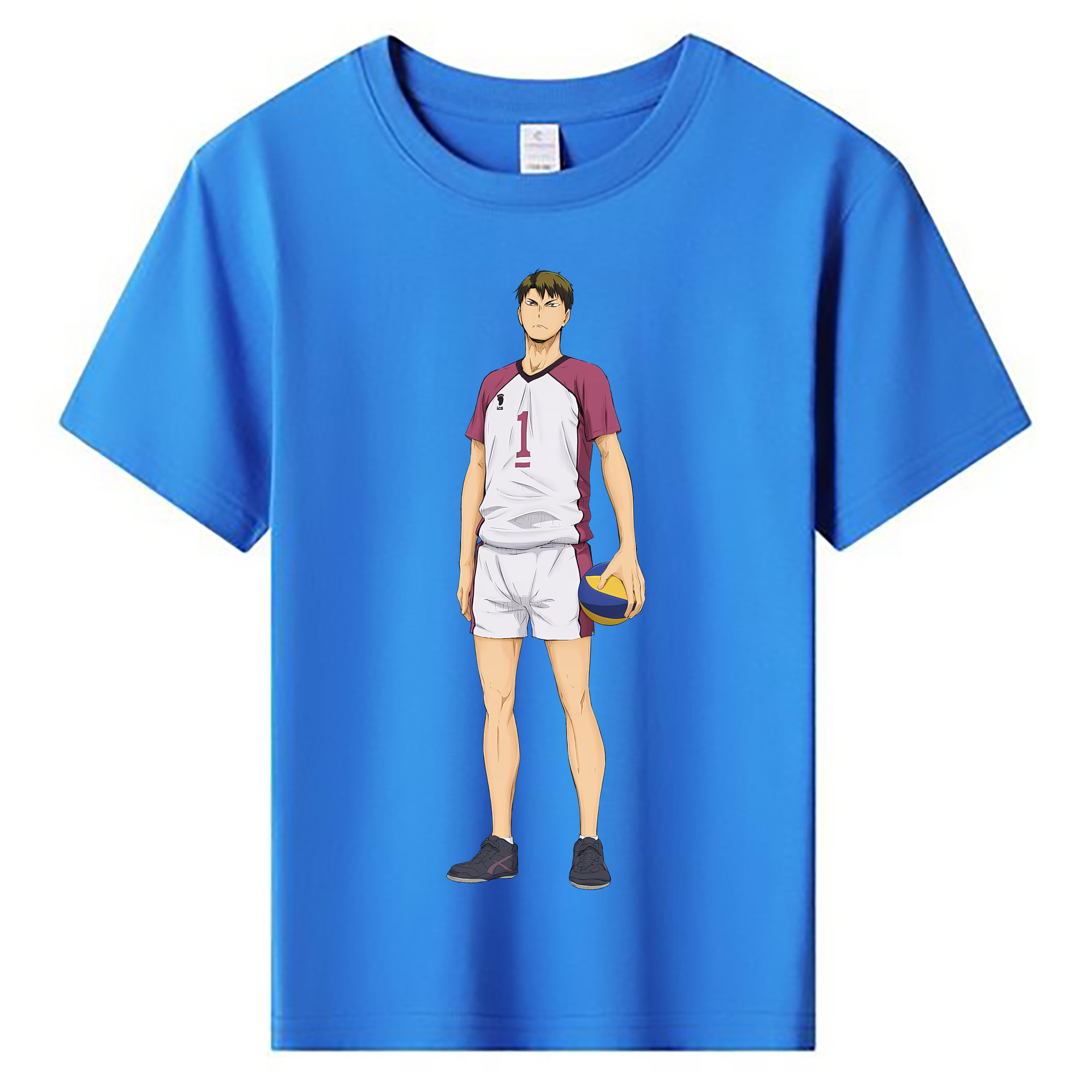 （画像用） ハイキュー!! Haikyu!! 綿100％キッズTシャツ（フロントプリント）